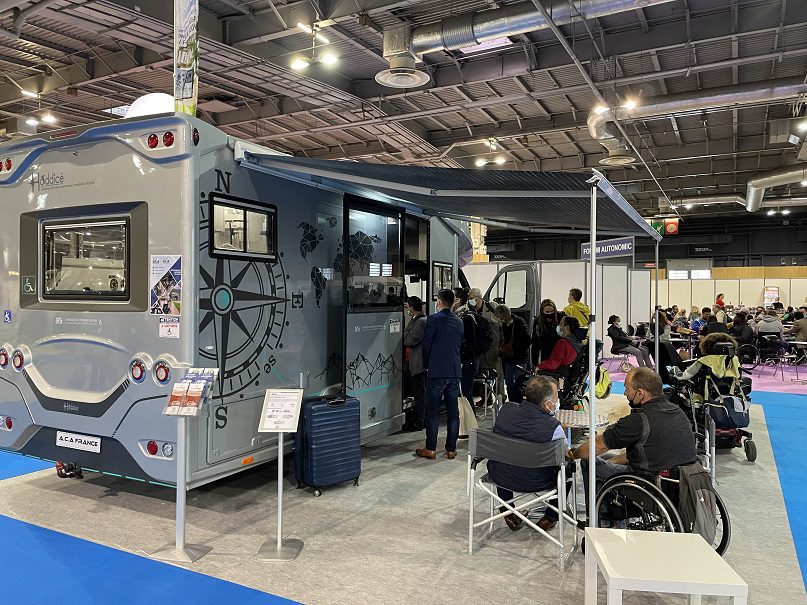 Salon Autonomic Paris - Camping-car PMR Hoddicé aménagé pour personnes handicapées, à mobilité réduite